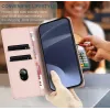 Coque portefeuille Phonesta Embossed Lines pour Xiaomi Redmi 14C / Xiaomi Poco C75 - Rose 5