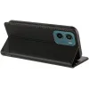 Coque portefeuille Phonesta Embossed Lines pour Motorola Moto G05 / Moto E15 - Noir 3