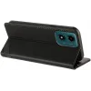 Coque portefeuille Phonesta Embossed Lines pour Motorola Moto G04 / G04s / G24 / G24 Power / E14 - Noir 3