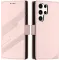 Coque portefeuille Phonesta Embossed Lines pour Samsung Galaxy S25 Ultra - Rose