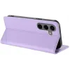 Coque portefeuille Phonesta Embossed Lines pour Samsung Galaxy S25 Plus - Violet 3