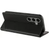 Coque portefeuille Phonesta Embossed Lines pour Samsung Galaxy S25 Plus - Noir 3