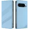 Coque portefeuille Phonesta Embossed Lines pour Google Pixel 9 / 9 Pro - Bleu clair