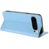 Coque portefeuille Phonesta Embossed Lines pour Google Pixel 9 / 9 Pro - Bleu clair 2