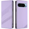 Coque portefeuille Phonesta Embossed Lines pour Google Pixel 9 / 9 Pro - Violet