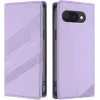 Coque portefeuille Phonesta Embossed Lines pour Google Pixel 9a - Violet