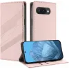 Coque portefeuille Phonesta Embossed Lines pour Google Pixel 9a - Rose 2