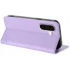Coque portefeuille Phonesta Embossed Lines pour Samsung Galaxy A36 - Violet 3