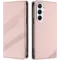 Coque portefeuille Phonesta Embossed Lines pour Samsung Galaxy A56 - Rose