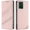 Coque portefeuille Phonesta Embossed Lines pour HMD Pulse/Pulse Plus/Pulse Pro - Rose