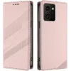 Coque portefeuille Phonesta Embossed Lines pour HMD Skyline - Rose