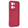 Coque arrière en silicone Phonesta Grooved pour Oppo Reno13 - Rouge 3