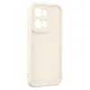 Coque arrière en silicone Phonesta Grooved pour Oppo Reno13 Pro - Beige 3