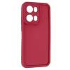 Coque arrière en silicone Phonesta Grooved pour Oppo Reno13 Pro - Rouge 3