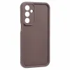 Coque arrière en silicone Phonesta Grooved pour Samsung Galaxy A16 - Marron 3