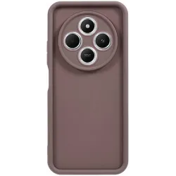 Coque arrière en silicone Phonesta Grooved pour Xiaomi Redmi 14C / Xiaomi Poco C75 - Marron