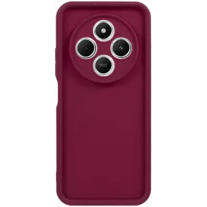 Coque arrière en silicone Phonesta Grooved pour Xiaomi Redmi 14C / Xiaomi Poco C75 - Rouge