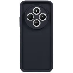 Coque arrière en silicone Phonesta Grooved pour Xiaomi Redmi 14C / Xiaomi Poco C75 - Noir