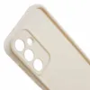 Coque arrière en silicone Phonesta Grooved pour Samsung Galaxy S25 - Beige 5