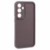 Coque arrière en silicone Phonesta Grooved pour Samsung Galaxy S25 - Marron 3