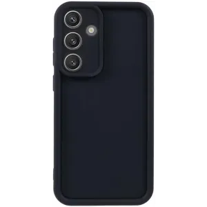 Coque arrière en silicone Phonesta Grooved pour Samsung Galaxy S25 Plus - Noir