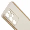 Coque arrière en silicone Phonesta Grooved pour Samsung Galaxy S25 Ultra - Beige 5