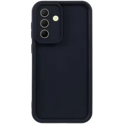 Coque arrière en silicone Phonesta Grooved pour Samsung Galaxy A36 - Noir