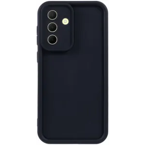 Coque arrière en silicone Phonesta Grooved pour Samsung Galaxy A36 - Noir