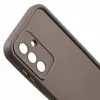 Coque arrière en silicone Phonesta Grooved pour Samsung Galaxy A56 - Marron 6