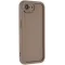 Coque arrière en silicone Phonesta Grooved pour Apple iPhone 17e/16e - Marron
