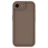 Coque arrière en silicone Phonesta Grooved pour Apple iPhone 17e/16e - Marron 3