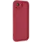 Coque arrière en silicone Phonesta Grooved pour Apple iPhone 17e/16e - Rouge