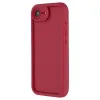 Coque arrière en silicone Phonesta Grooved pour Apple iPhone 17e/16e - Rouge 4