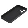 Coque arrière en silicone Phonesta Grooved pour Motorola Moto G35 - Noir 4