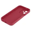 Coque arrière en silicone Phonesta Grooved pour Motorola Moto G55 - Rouge 5