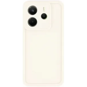 Coque arrière en silicone Phonesta Grooved pour Xiaomi Redmi Note 14 4G - Beige