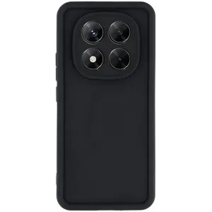 Coque arrière en silicone Phonesta Grooved pour Xiaomi Redmi Note 14 Pro 5G / Xiaomi Poco X7 - Noir