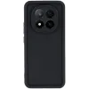 Coque arrière en silicone Phonesta Grooved pour Xiaomi Redmi Note 14 Pro Plus - Noir