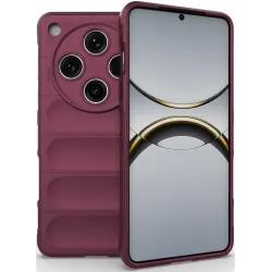 Coque arrière en silicone Phonesta GripShell pour Oppo Find X8 Pro - Bordeaux