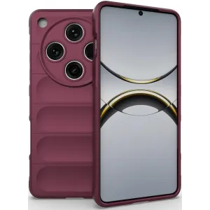 Coque arrière en silicone Phonesta GripShell pour Oppo Find X8 Pro - Bordeaux