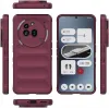Coque arrière en silicone Phonesta GripShell pour Nothing Phone (3a) Pro - Bordeaux 3