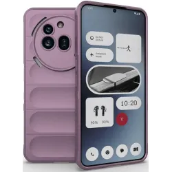 Coque arrière en silicone Phonesta GripShell pour Nothing Phone (3a) Pro - Violet