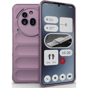 Coque arrière en silicone Phonesta GripShell pour Nothing Phone (3a) Pro - Violet