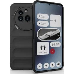 Coque arrière en silicone Phonesta GripShell pour Nothing Phone (3a) Pro - Noir
