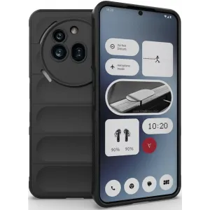 Coque arrière en silicone Phonesta GripShell pour Nothing Phone (3a) Pro - Noir