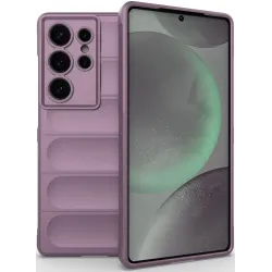 Coque arrière en silicone Phonesta GripShell pour Samsung Galaxy S25 Ultra - Violet