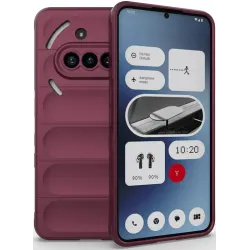 Coque arrière en silicone Phonesta GripShell pour Nothing Phone (3a) - Bordeaux