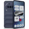 Coque arrière en silicone Phonesta GripShell pour Nothing Phone (3a) - Bleu foncé