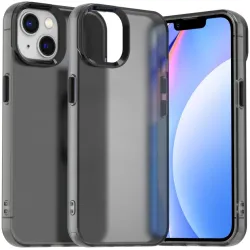 Coque arrière Phonesta HardFrost pour Apple iPhone 15 Plus/14 Plus - Noir mat