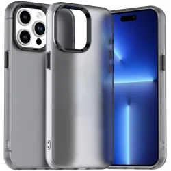 Coque arrière Phonesta HardFrost pour Apple iPhone 14 Pro Max - Noir mat